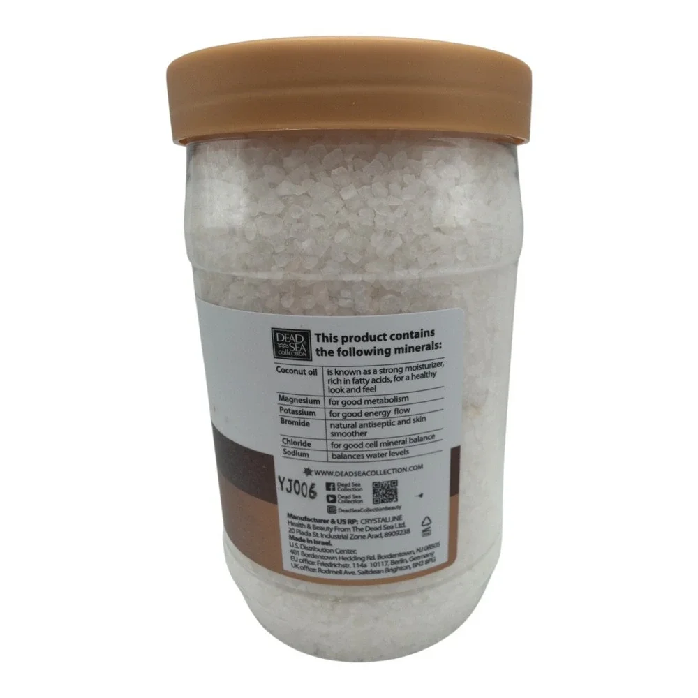 Dead Sea Collection Bath Salts Coconut Pure Dead Sea Salt 34.2 oz